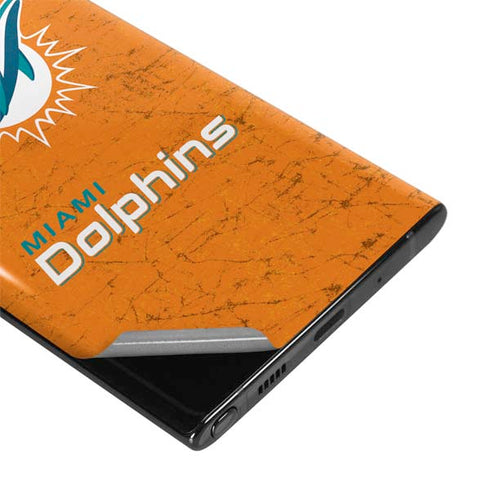 NFL Miami Dolphins Distressed- Orange Galaxy Note 10 Plus Skin