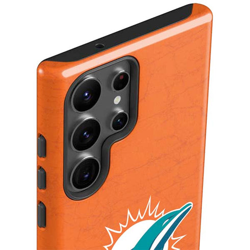 NFL Miami Dolphins Distressed- Orange Galaxy S23 Ultra Pro Case