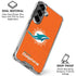 NFL Miami Dolphins Distressed- Orange Galaxy S26 Clear Case