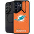 NFL Miami Dolphins Distressed- Orange Galaxy S26 Plus Kickstand Case