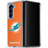 NFL Miami Dolphins Distressed- Orange Galaxy Z Fold5 5G Clear Case