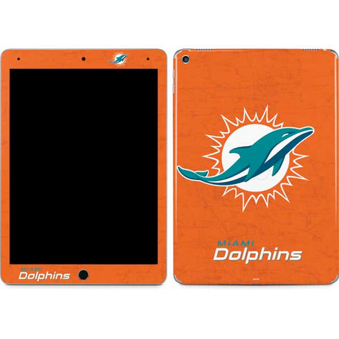 NFL Miami Dolphins Distressed- Orange iPad Skins