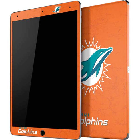 NFL Miami Dolphins Distressed- Orange iPad Skins