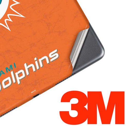 NFL Miami Dolphins Distressed- Orange iPad Skins