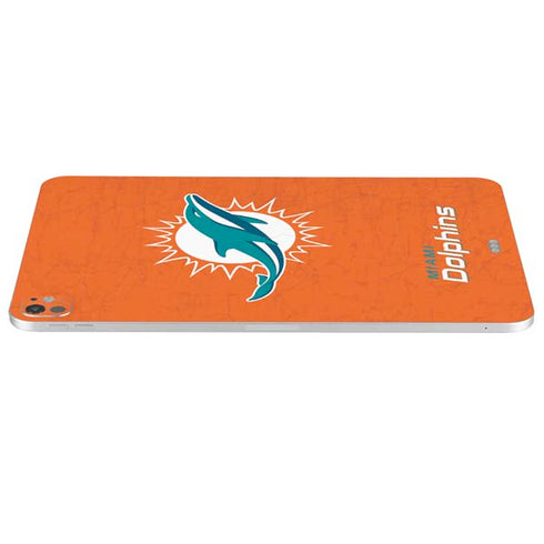 NFL Miami Dolphins Distressed- Orange iPad Pro 13in M4 (2024) Skin