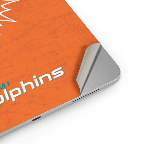 NFL Miami Dolphins Distressed- Orange iPad Pro 13in M4 (2024) Skin