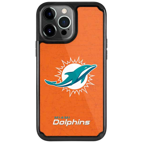 NFL Miami Dolphins Distressed- Orange iPhone Cases