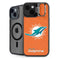 NFL Miami Dolphins Distressed- Orange iPhone 15 Plus Kickstand Case