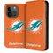 NFL Miami Dolphins Distressed- Orange iPhone 15 Pro Folio Case