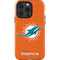 NFL Miami Dolphins Distressed- Orange iPhone 15 Pro Impact Case