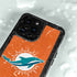 NFL Miami Dolphins Distressed- Orange iPhone 15 Pro Waterproof Case