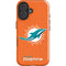 NFL Miami Dolphins Distressed- Orange iPhone 16 Impact Case