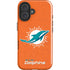 NFL Miami Dolphins Distressed- Orange iPhone 16 Plus Impact Case