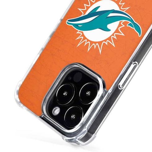 NFL Miami Dolphins Distressed- Orange iPhone 16 Pro MagSafe Case