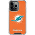 NFL Miami Dolphins Distressed- Orange iPhone 16 Pro Max Clear Case