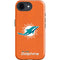 NFL Miami Dolphins Distressed- Orange iPhone 16e Impact Case