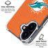 NFL Miami Dolphins Distressed- Orange iPhone 17 Clear Case