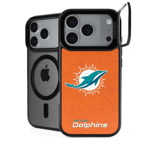 NFL Miami Dolphins Distressed- Orange iPhone 18 Pro Kickstand Case