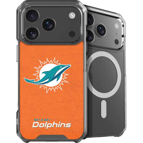 NFL Miami Dolphins Distressed- Orange iPhone 18 Pro Max MagSafe Case