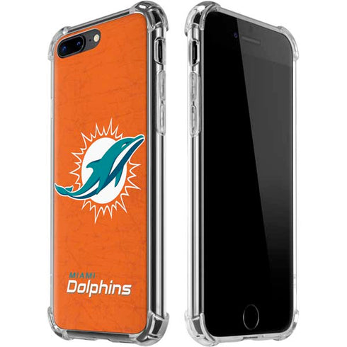 NFL Miami Dolphins Distressed- Orange iPhone Cases