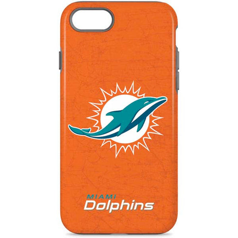 NFL Miami Dolphins Distressed- Orange iPhone Cases