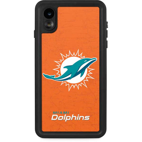 NFL Miami Dolphins Distressed- Orange iPhone Cases