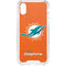 NFL Miami Dolphins Distressed- Orange iPhone XS Clear Case