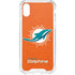 NFL Miami Dolphins Distressed- Orange iPhone XS Clear Case