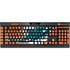 NFL Miami Dolphins Distressed- Orange K95 RGB PLATINUM Mechanical Gaming Keyboard Skin