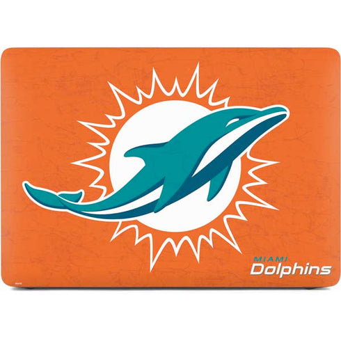 NFL Miami Dolphins Distressed- Orange Apple MacBook Air Skin