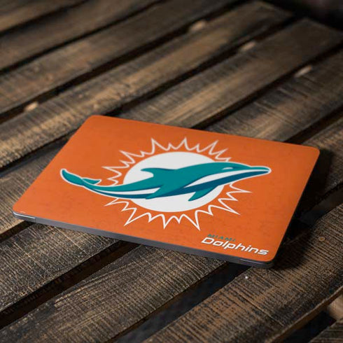 NFL Miami Dolphins Distressed- Orange Apple MacBook Air Skin