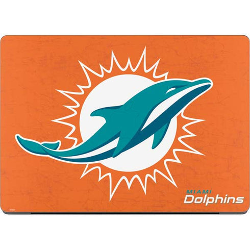 NFL Miami Dolphins Distressed- Orange Apple MacBook Pro 14-inch Skin