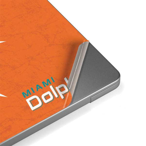 NFL Miami Dolphins Distressed- Orange Apple MacBook Pro 14-inch Skin