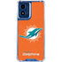 NFL Miami Dolphins Distressed- Orange Moto G Play 4G (2024) Clear Case