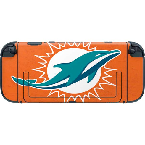 NFL Miami Dolphins Distressed- Orange Nintendo Switch 2 (2025) with Joy-Con Skin