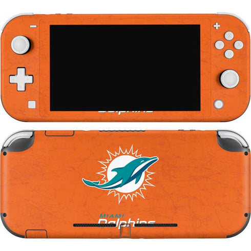 NFL Miami Dolphins Distressed- Orange Nintendo Skins