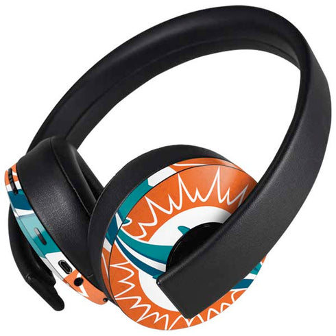 NFL Miami Dolphins Distressed- Orange PlayStation 4 Gold Wireless Headset Skin