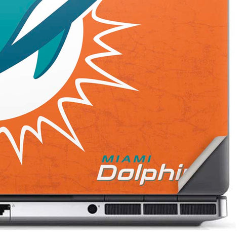 NFL Miami Dolphins Distressed- Orange Dell Precision Skin