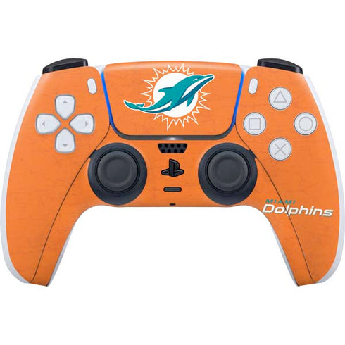 NFL Miami Dolphins Distressed- Orange PlayStation PS5 Skins