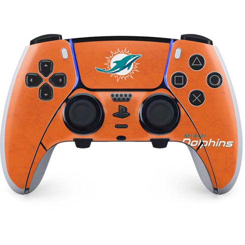 NFL Miami Dolphins Distressed- Orange PlayStation PS5 Skins