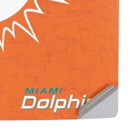 NFL Miami Dolphins Distressed- Orange PS5 Pro Disk Console Skin