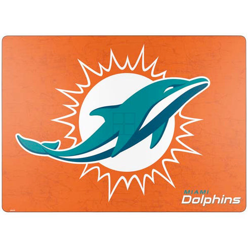 NFL Miami Dolphins Distressed- Orange Surface Laptop 7 13.8in Skin