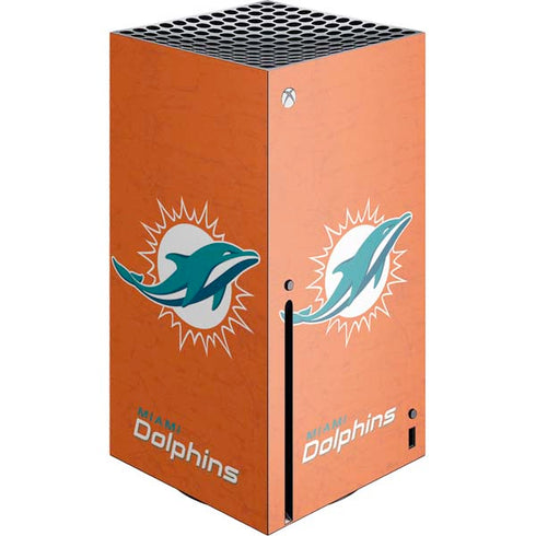 NFL Miami Dolphins Distressed- Orange Xbox Series X Skins