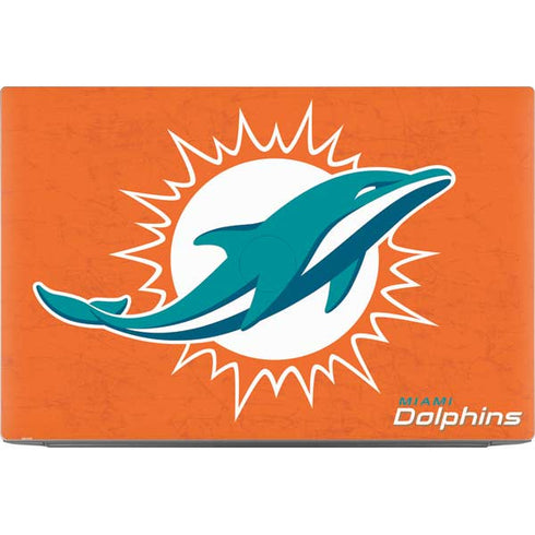 NFL Miami Dolphins Distressed- Orange Dell XPS Skin