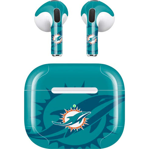 NFL Miami Dolphins Double Vision Apple AirPods (3rd Gen 2021) Skin