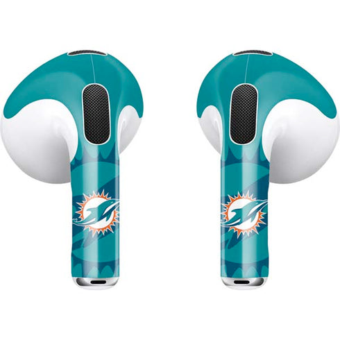 NFL Miami Dolphins Double Vision Apple AirPods (3rd Gen 2021) Skin