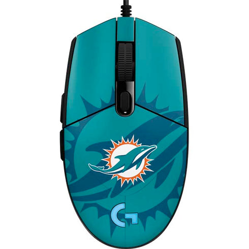 NFL Miami Dolphins Double Vision G203 Prodigy RGB Wired Gaming Mouse Skin