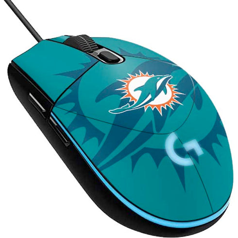 NFL Miami Dolphins Double Vision G203 Prodigy RGB Wired Gaming Mouse Skin