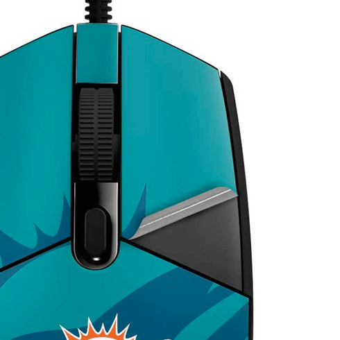 NFL Miami Dolphins Double Vision G203 Prodigy RGB Wired Gaming Mouse Skin