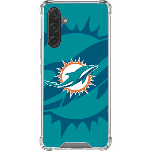 NFL Miami Dolphins Double Vision Galaxy A17 Clear Case
